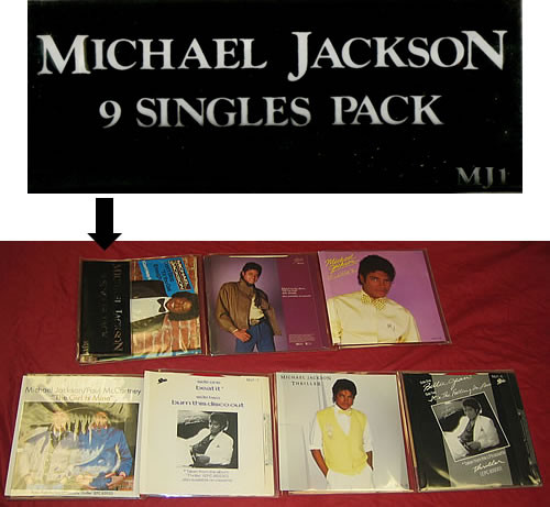 MICHAEL JACKSON - 9 SINGLES PACK - RED VINYL